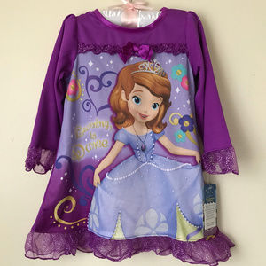 Disney Sofia Nightgown 2T Toddler Girl Clothes